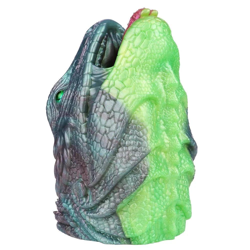Fantasy Beast Emerald Whisper Dragon Soft Silicone Masturbator Sexual Fantasy Mouth Male Masturbator Adult Toys