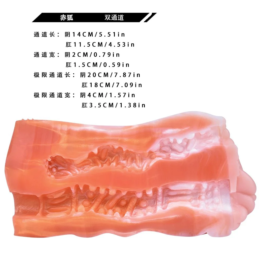 Fantasy Animal Rabbits Silicone Masturbator Penis Exerciser Realistic Vaginal Pocket Pussy Stroker Men Sex Toy