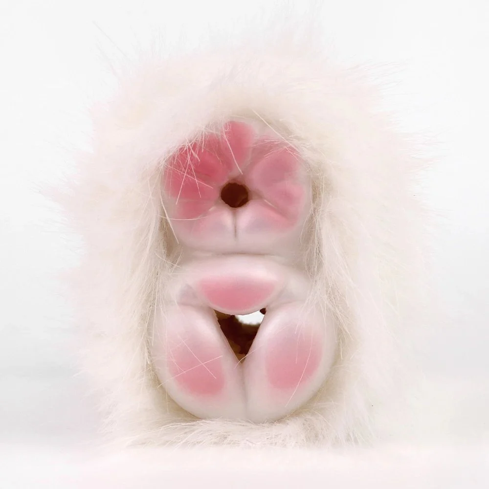 Fantasy Guinea Pig Masturbation Cup Double Hole Soft Silicone Plush Monster Pussy Pocket Male Adult Sex Toys