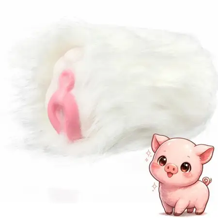 Furry Dual Channel Silicone Male Masturbator Fantasy Animal Pussy Stroker Furry Onahole Sex Toys for Men Realistic Vagina