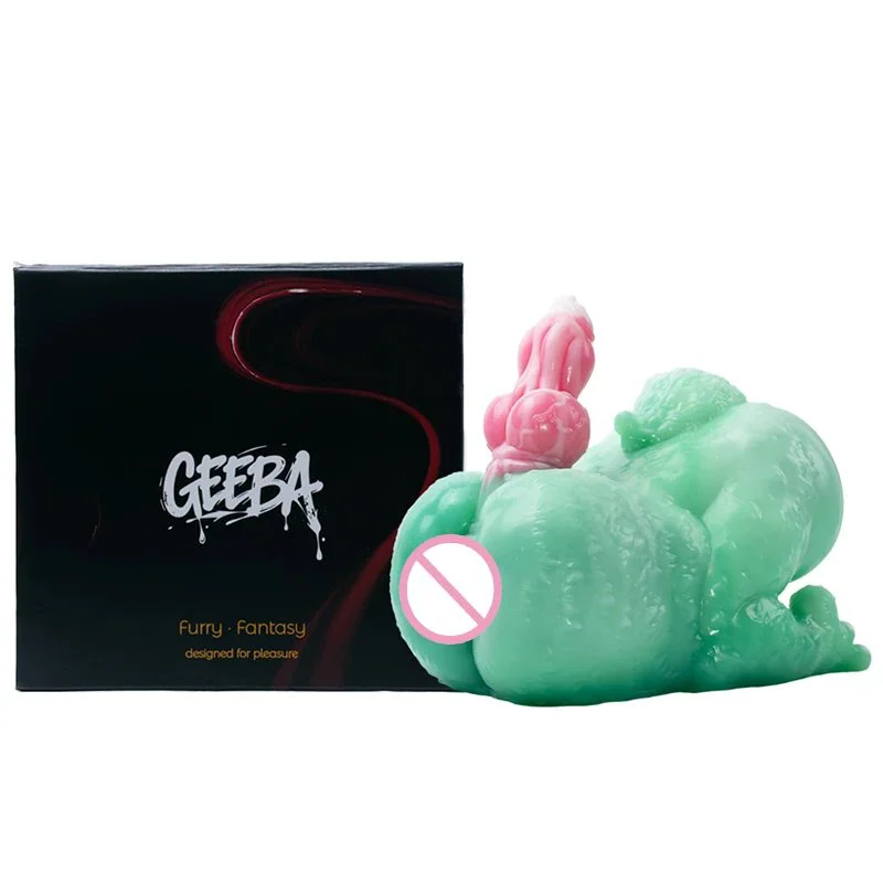 Fantasy Animal Fox Butt and Dog Dildo Butt Design Male Masturbator Medical-Grade Silicone Pocket Pussy Men's Stroker Cup