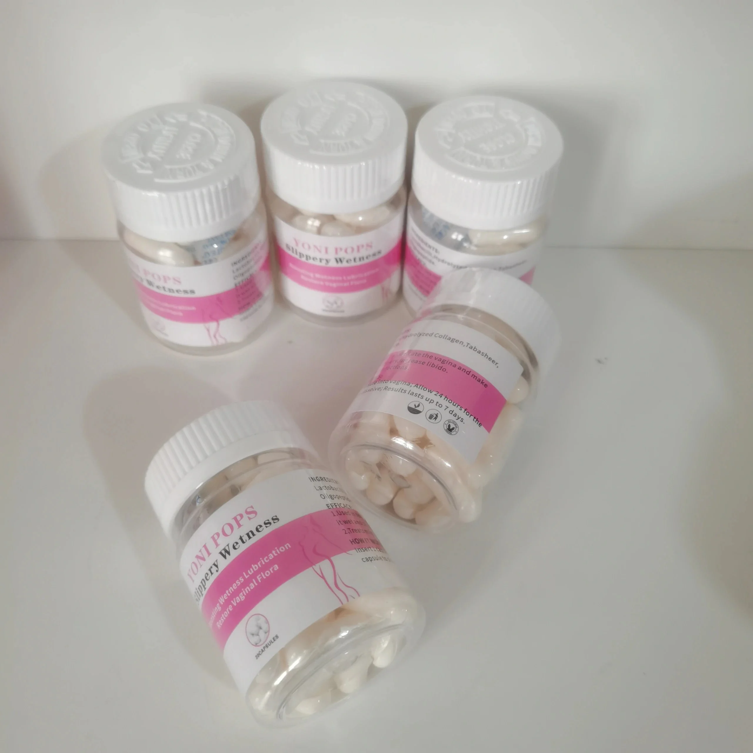 Female Private Care 30PCS Bottle Yoni Pops Personal Sex Lubricant Capsule Slippery Wetness Capsules