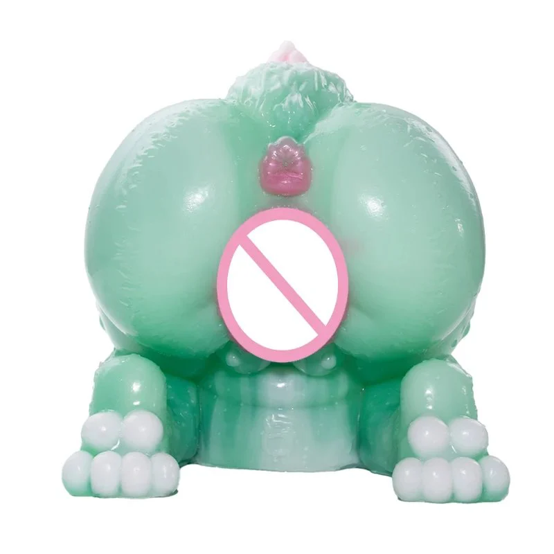 Fantasy Animal Fox Butt and Dog Dildo Butt Design Male Masturbator Medical-Grade Silicone Pocket Pussy Men's Stroker Cup