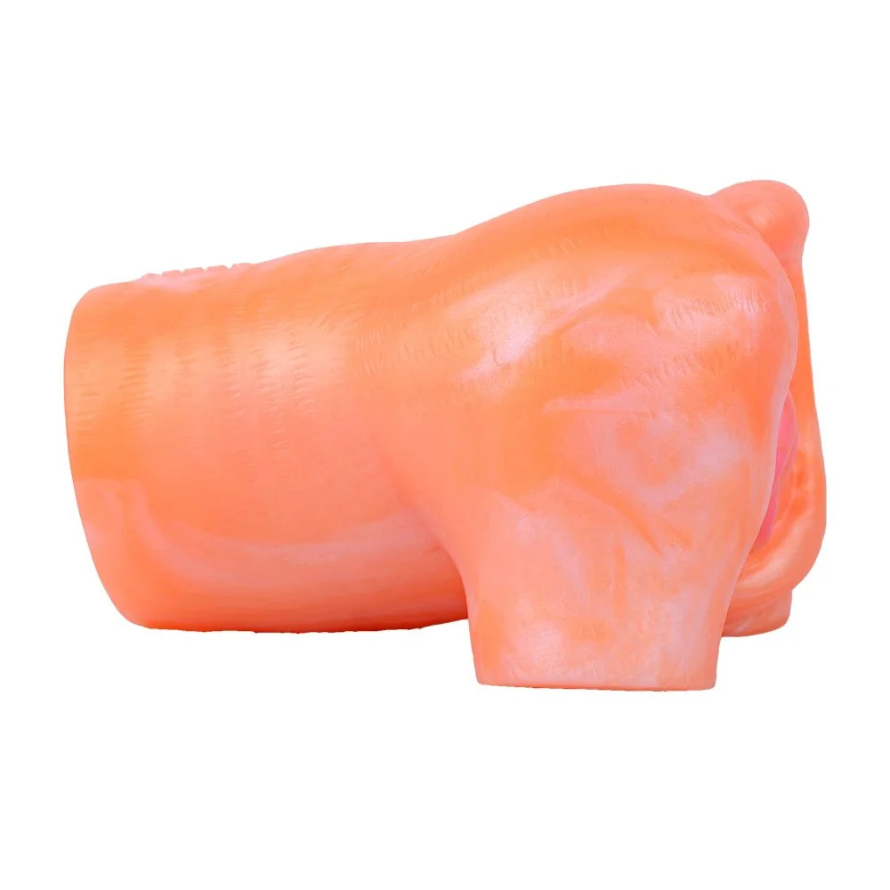 Animal Butt Vibrating Silicone Male Masturbator Pocket Pussy Vibrating Sex Toy