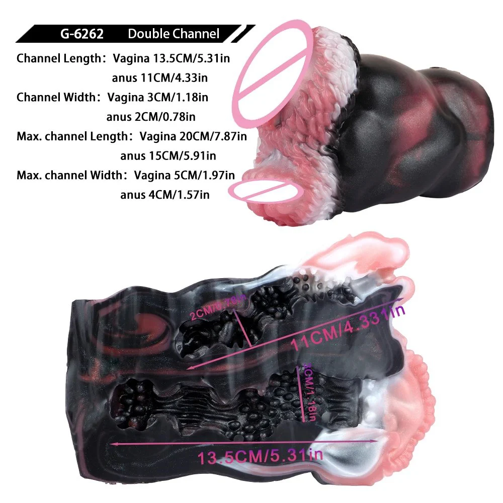 Animal-Themed Dreamweaver Masturbator Dreamweaver-Kangaroo Style Double Channel Aircraft Cup for Men