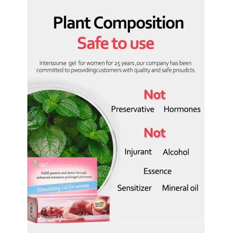 Female Private Care Adult Sexual Products Female Private Care Massage Cream Orgasm Enhancer Gel for Women