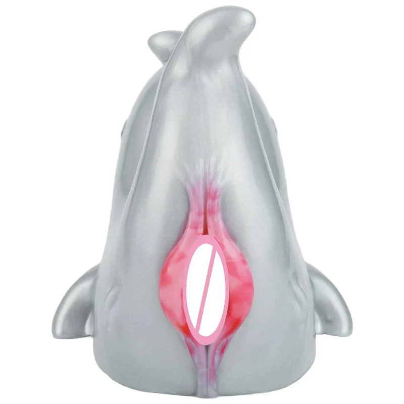 Holomorphic Design Dual Channel Male Masturbator Silicone Soft Material Experience Realistic Adult Toy for Men