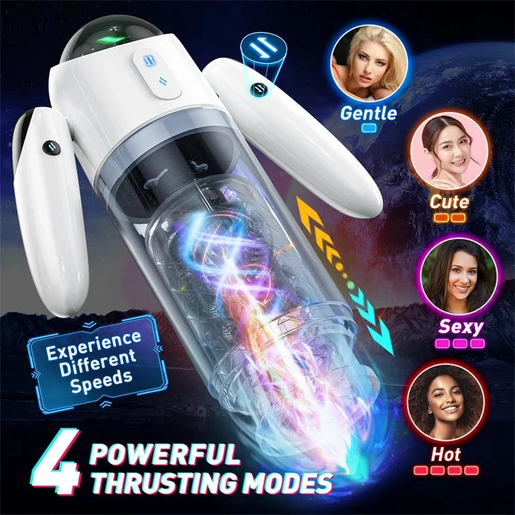 Multi-speed Automatic Realistic Vaginal Telescopic Thrusting Rotation Male Masturbation Cup Sex Toys for Men
