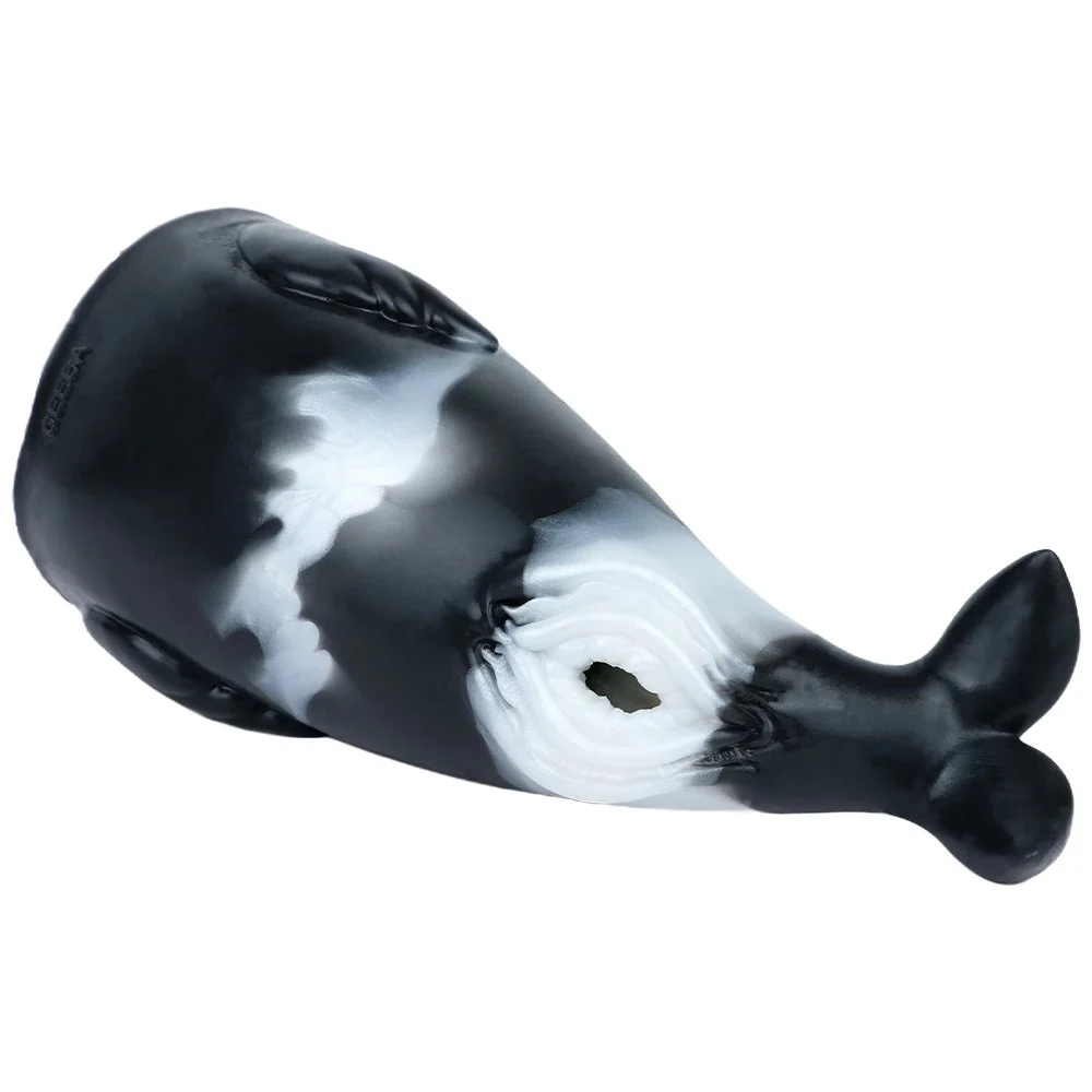 Fantasy Monster Killer Whale Pussy Tight Liquid Silicone Soft Masturbator Male Masturbation Cup Adult Sex Toy