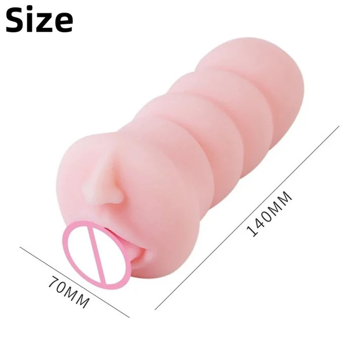 Soft TPE Male Masturbation Sex Toys Vibration Stroker Airplane Cup for Men Packaged in Bag