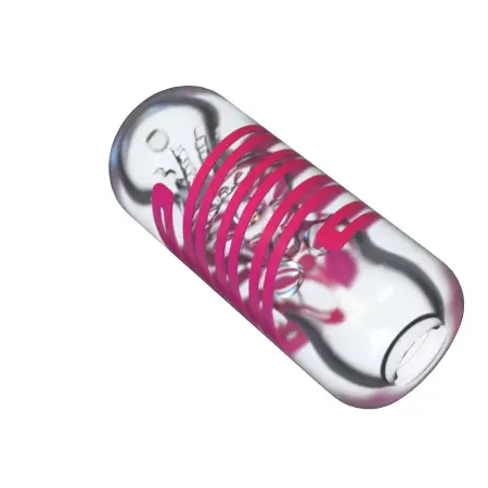 Orange Light Male Masturbation Airplane Cup with 4 Sucking & 9 Vibration Frequencies Flower Ball Design