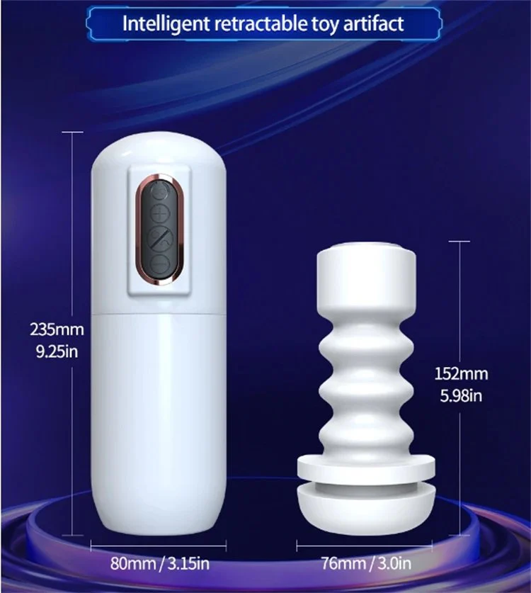 Interactive Voice Sex Toys 4 Speed Vibrating Automatic Telescopic Thrusting Piston Masturbation Cup