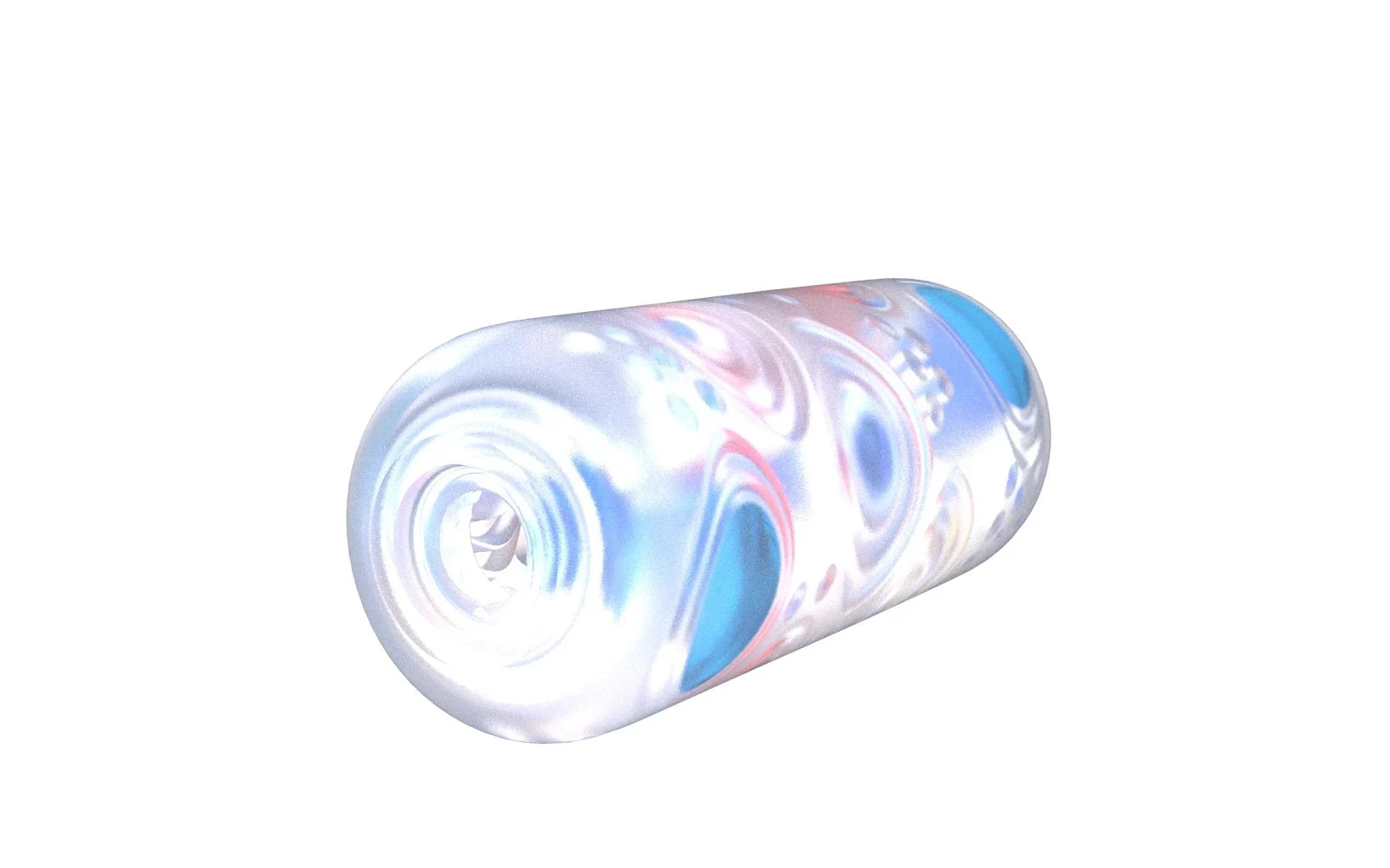 Orange Light Male Masturbation Airplane Cup with 4 Sucking & 9 Vibration Frequencies Flower Ball Design