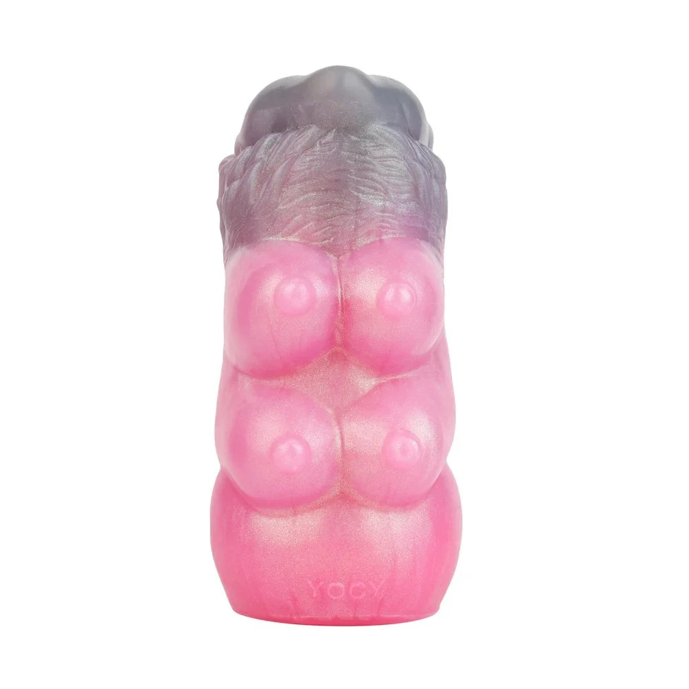 Fantasy Monster Dragon Beast Masturbation Cup Polarized Gold World Soft Silicone Sex Double Hole Male Adult Toys