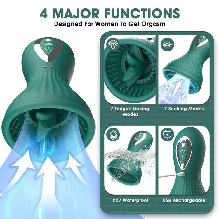 Breast Massage Licking Vibrators for Women Men Penis Trainer Masturbation Cup