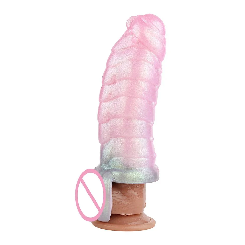 Girdle Sheath Liquid Silicone Penis Sleeve Enlarger Penis Condom Sex Toys for 18+ Men