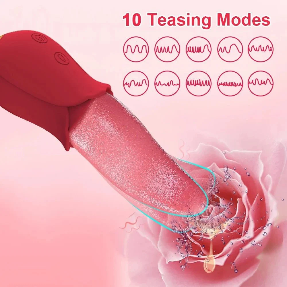 Adult Sex Product Vibrator Real Tongue Licking Sex Toy Women Clitoris Massage