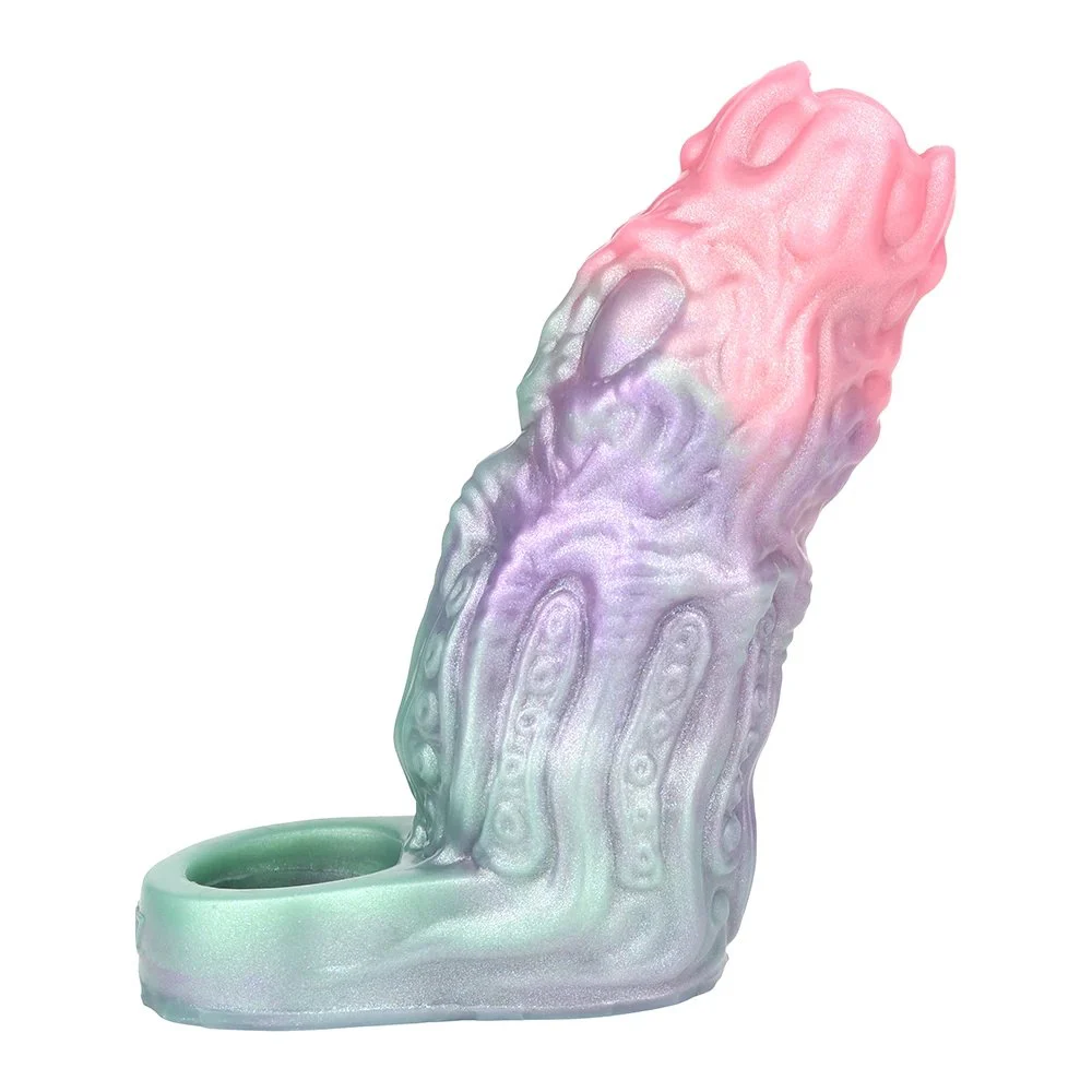 Galactic Charm Fantasy Monster Dildo Open Penis Sleeve Penis Enlargement Male Penis Extender Couple Flirting Sex Toys