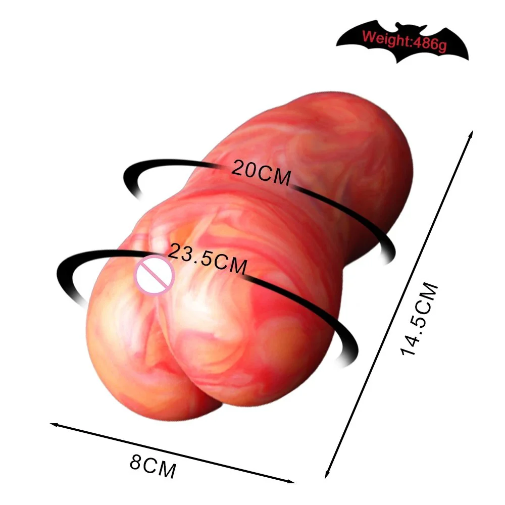 Soft Silicone Fantasy Masturbators Real Meat Ass Pussy Men Sex Toy for Male Masturbating Cup for Men