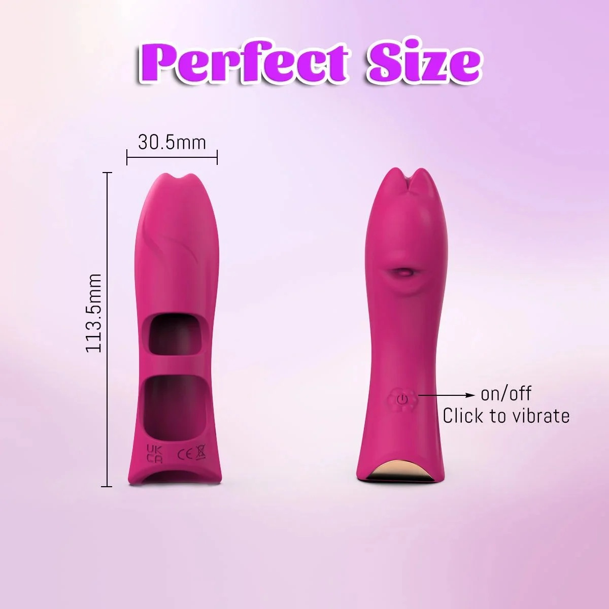 Silicone Vibrating 10-Speed Finger Sleeve for Couple Lesbian Masturbation and Massage Sex Toy