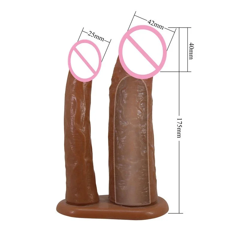 Strapon Double Penetration Dildo Sex Toy Panties with Double Dildo Male Female