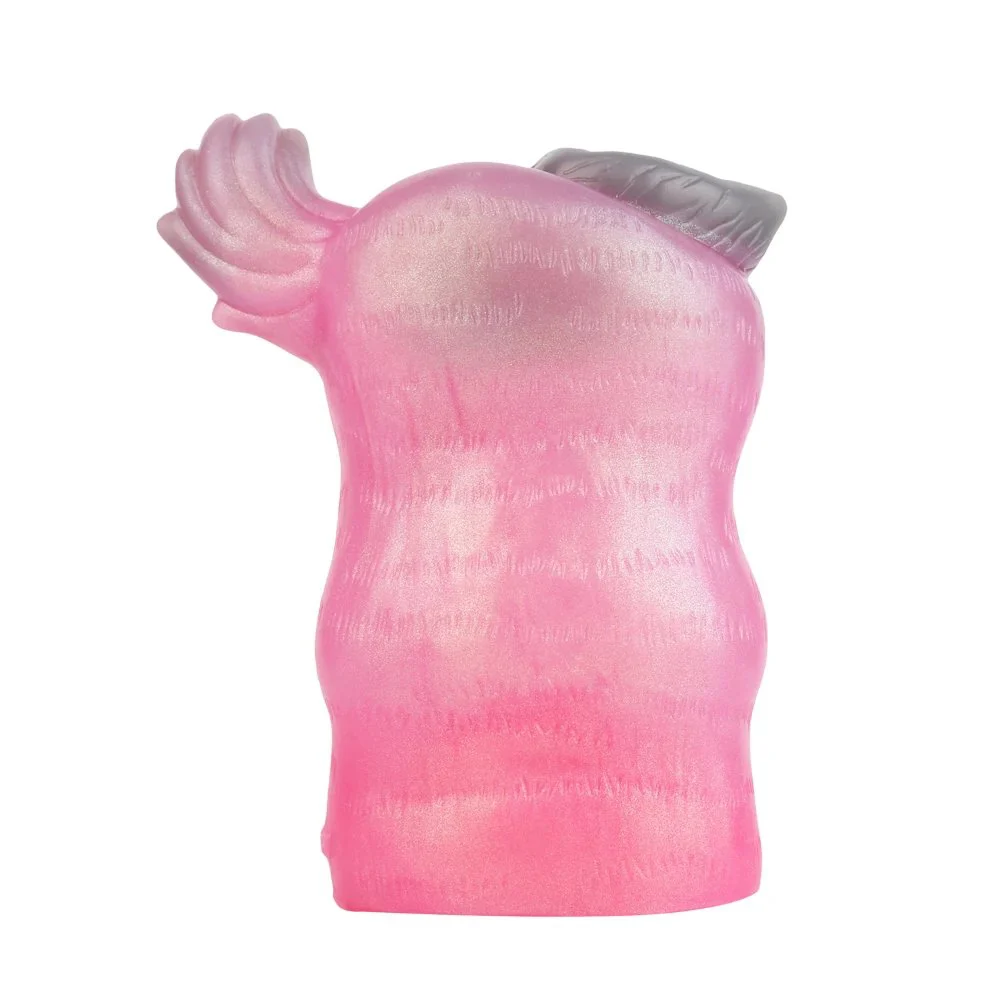 Soft Silicone Fantasy Monster Wolf Vagina Male Masturbation Cup Polarized Gold Powder Fantasy Dragon Beast Adult Toys