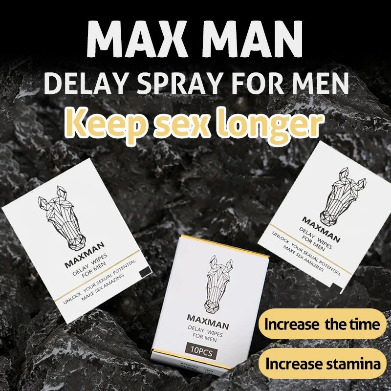 Delay Spray 10Pcs Box Ejuculation Delay Wet Tissue Maxman Delay Wipes for Man