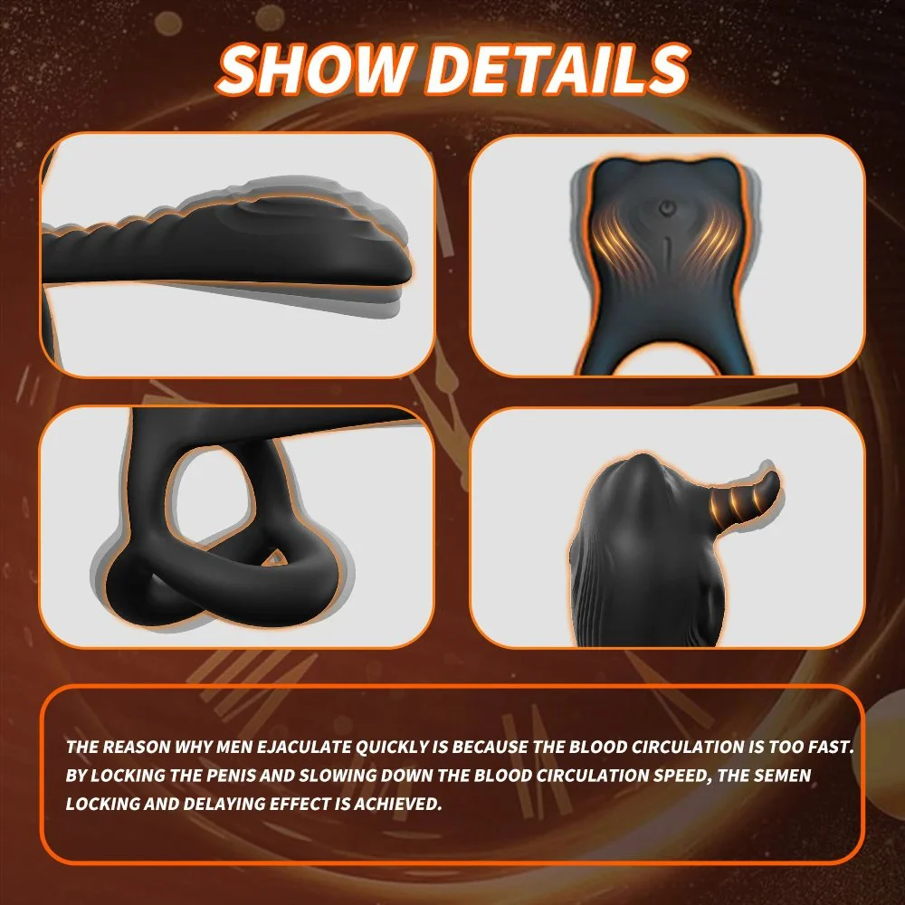 Lock Ring Male Vibration Anti-shoot Delay Ring Wireless Remote Control Adult Products Cock Ring