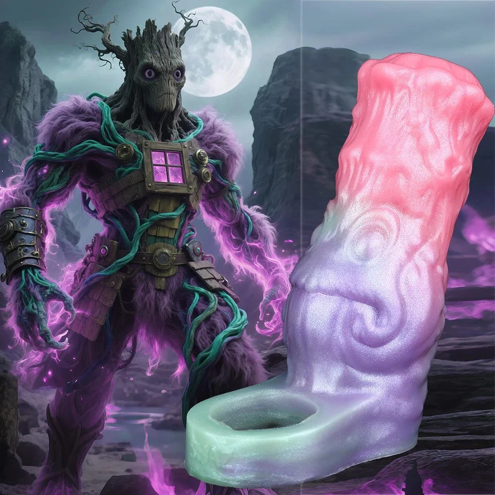 Fantasy Wyrm Bloom Hollow Monster Cock Sleeve Soft Silicone Stretchable Penis Sheath for Men Wearable Dildo Enlarger Toy