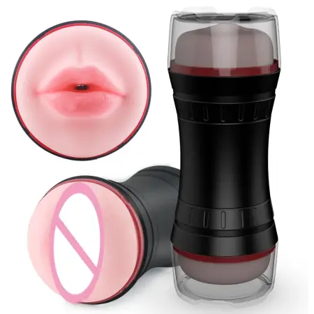 Male Masturbation Cup Sex Toy Aircraft Cup Design with Flashlight Type Feature for Men