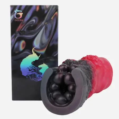 Donkey Hoof-Shaped Silicone Male Handheld Masturbator with Internal Textures for Enhanced Sensation