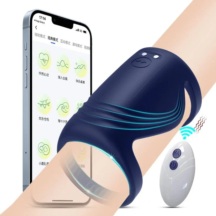 APP Wireless Remote Control Vibrating Cock Ring for Men Delay Ejaculation Cock Ring Vibrator for Couples