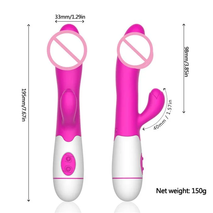 Rabbit Waterproof Adult Sex Toys Clitoris Vagina Stimulator Vibrator Wand for Women & Couples