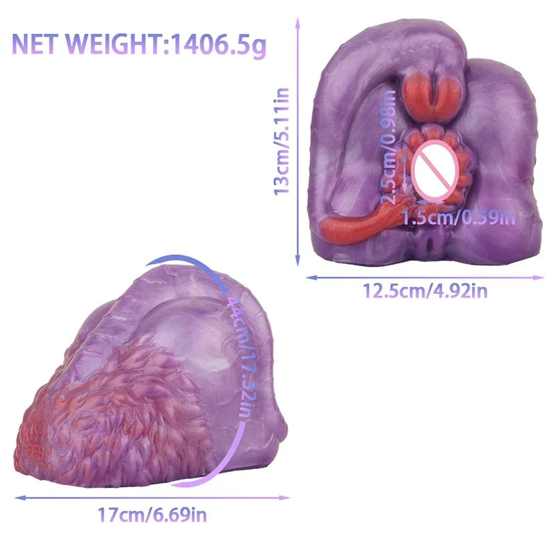 Magic Dragon Medical-grade Silicone Male Manual Masturbator Fantasy Series Double the Pleasure Experience