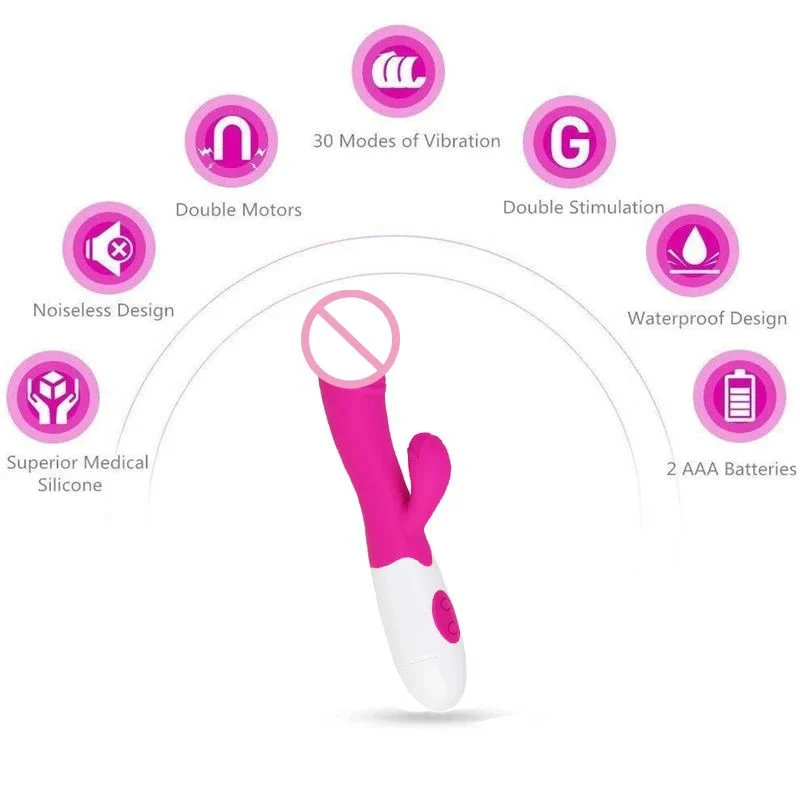 Battery Dildos Vibrator Sex Toy Thrusting Rabbit Sex Vibrator for Women