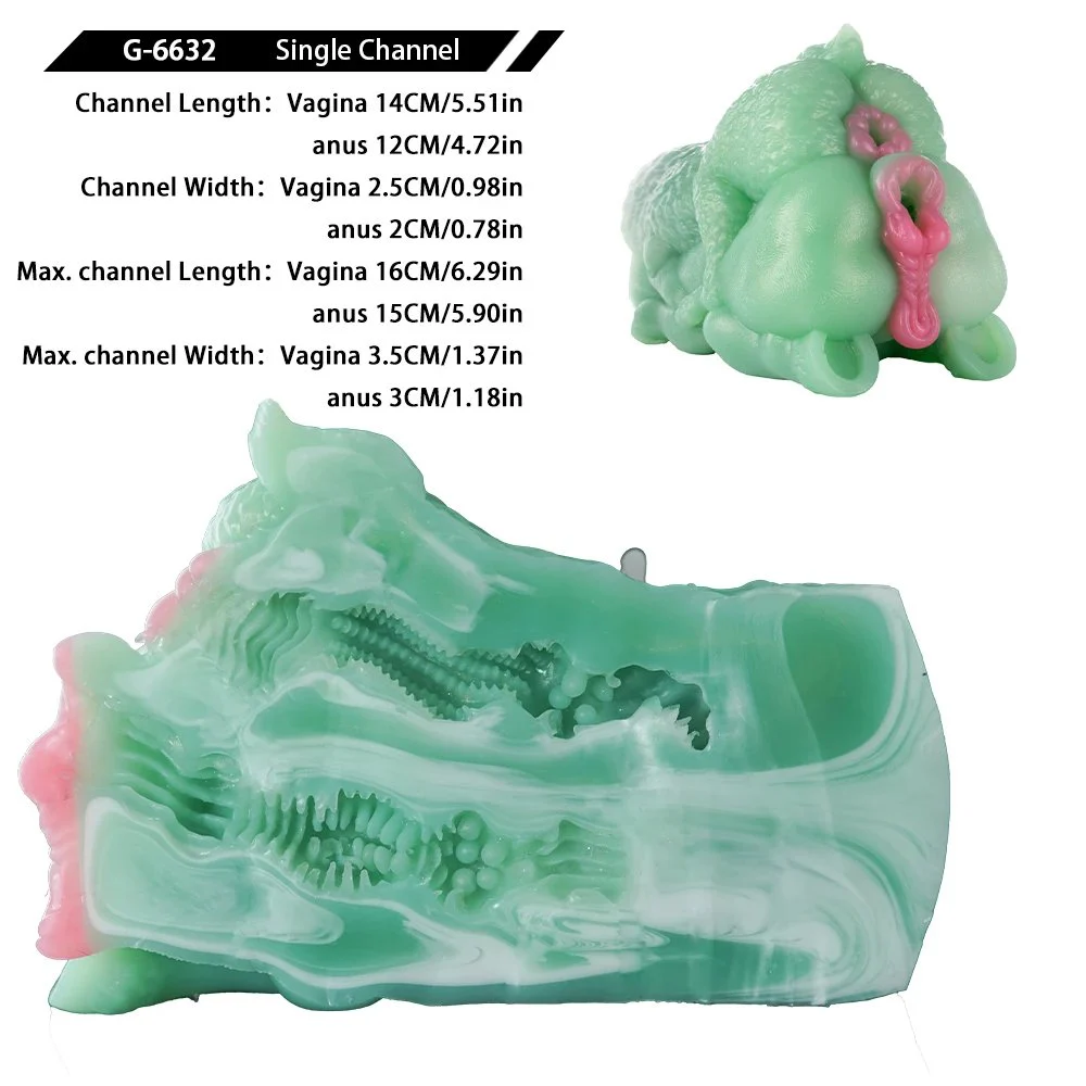 Dual Hole Pocket Pussy Male Masturbator Body Safe Silicone Soft Pussy Anal Fantasy Vagina Artificial Vagina for Men Sex