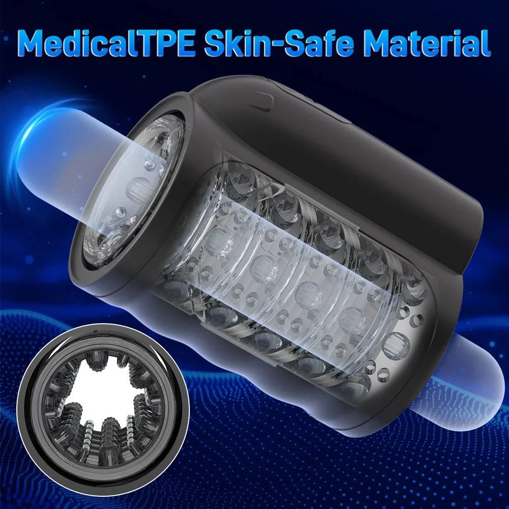 Handheld 7 Modes Penis Training Device Automatic Rotation Thrusting Piston Masturbation Cup Male Sex Toys