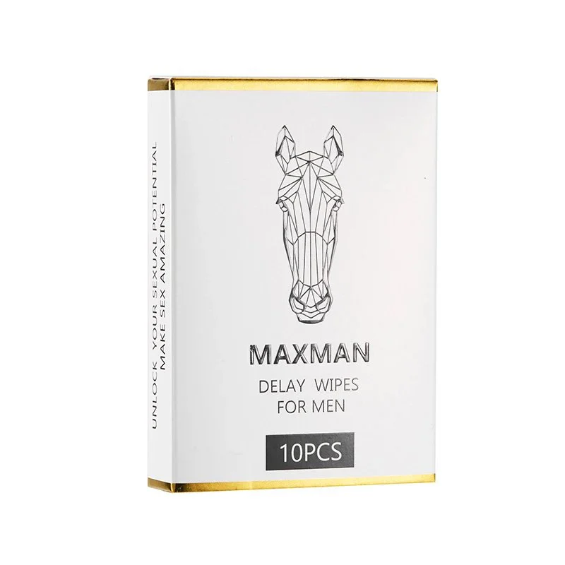 Delay Spray 10Pcs Box Ejuculation Delay Wet Tissue Maxman Delay Wipes for Man
