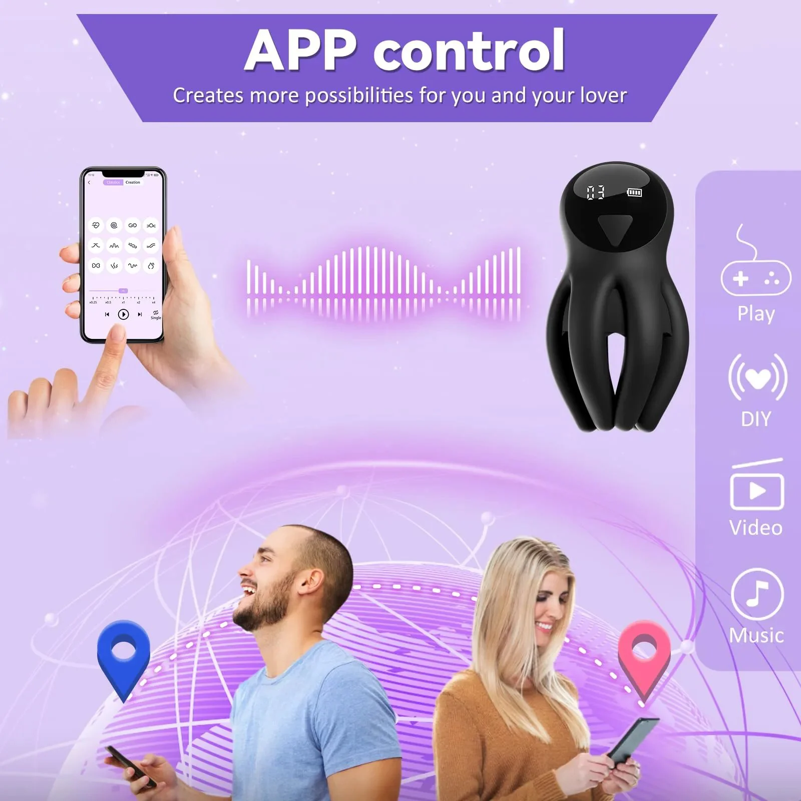 Male Masturbator Penis Vibrator for Men 10 Vibration Stimulation Prolong Endurance Adult Toy