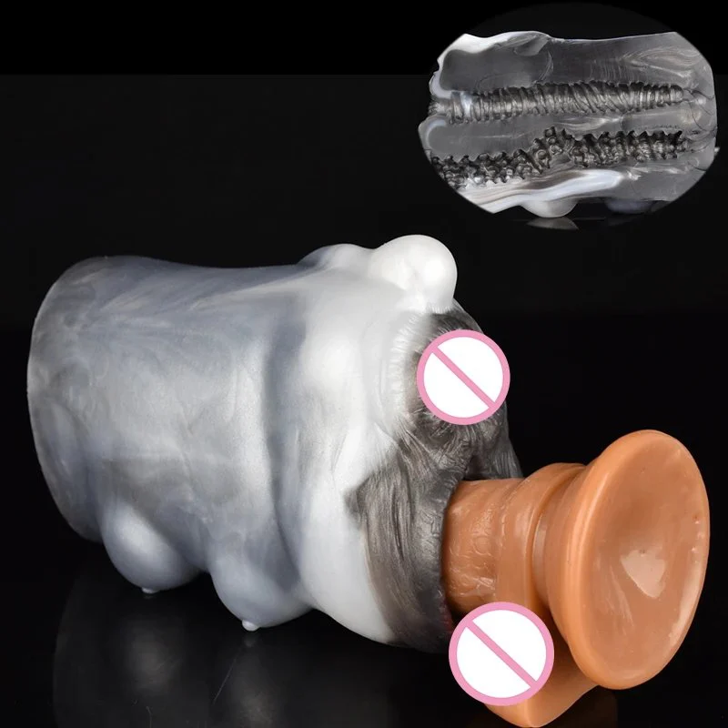 Realistic Silicone Animal Mouth Male Masturbator Cup Masturbator for Men Reduce Sensitivity and Extend Erection Time
