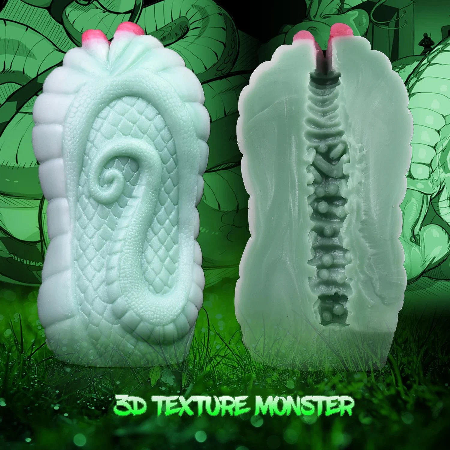 Reptile Snake Mouth Stroker for Men,Soft & Stretchy, Fantasy Male Masturbator,Pussy Vagina Male Masturbator