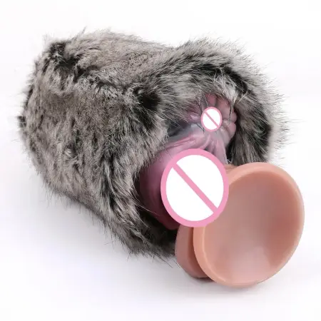 Fur Animal Masturbation Cup Fur Removable Interior Anti-slip Design