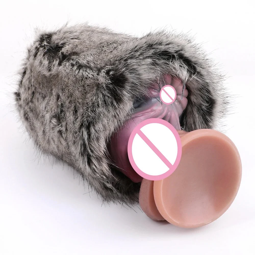 Fur Animal Masturbation Cup Fur Removable Interior Anti-slip Design