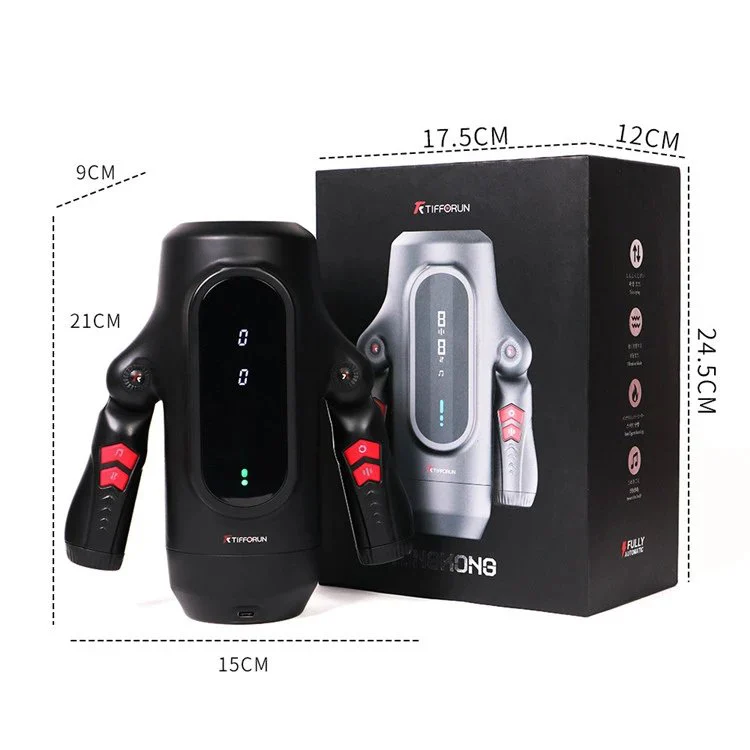 Fully Automatic Telescopic Male Masturbation Device Handles with Heating Penis Massage Machine for Men