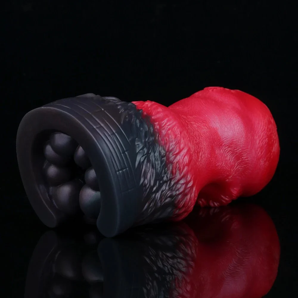 Fantasy Donkey Hoof Male Masturbator Soft Silicone Single Channel with Textured Particle Tunnel for Realistic Pleasure