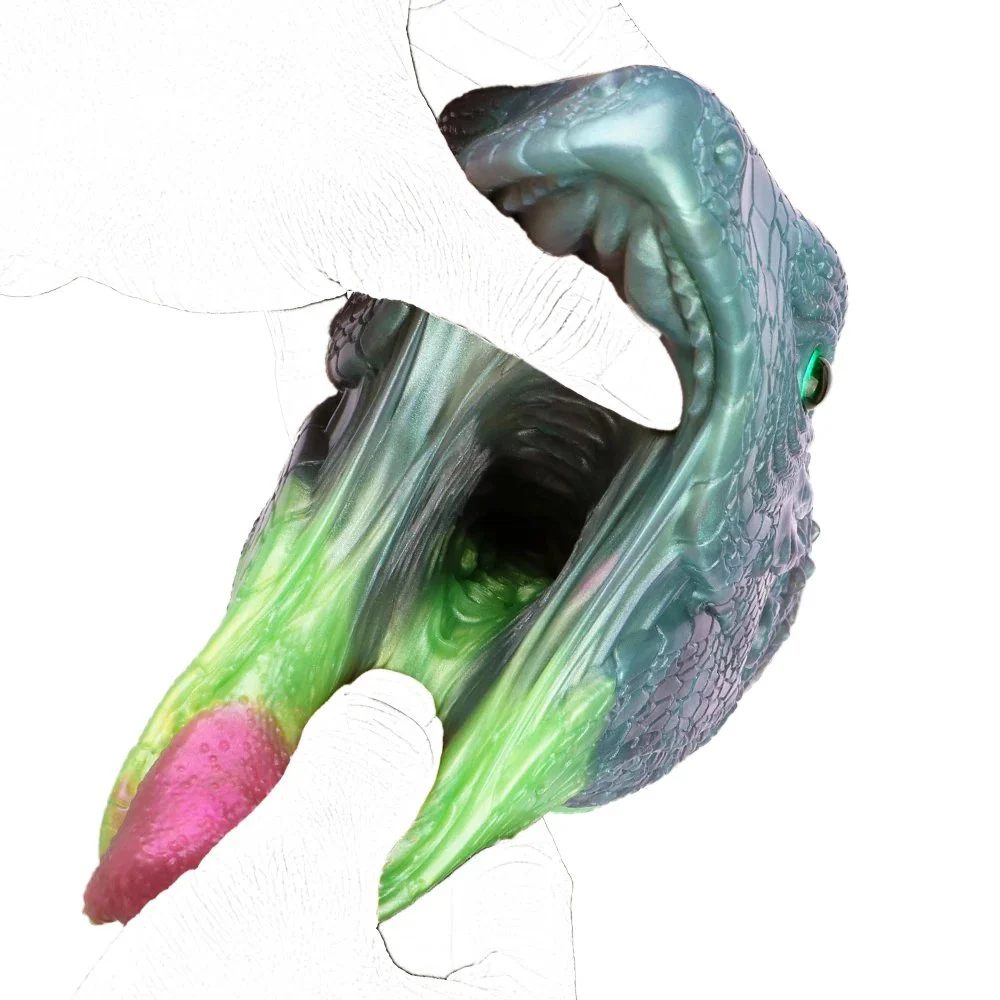 Lizard Dragon Fantasy Masturbator for Men Monster Silicone Pocket Pussy Stroker Single Hole Adult Sex Toy