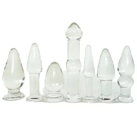 Woman Crystal Glass Anal Plug Adult Massager Vaginal Sex Products Dildo Anal Butt Toy