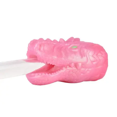 Fantasy Monster Dragon Beast Faucet Masturbation Cup Polarized Gold Powder Soft Silicone Male Masturbator Adult Toys