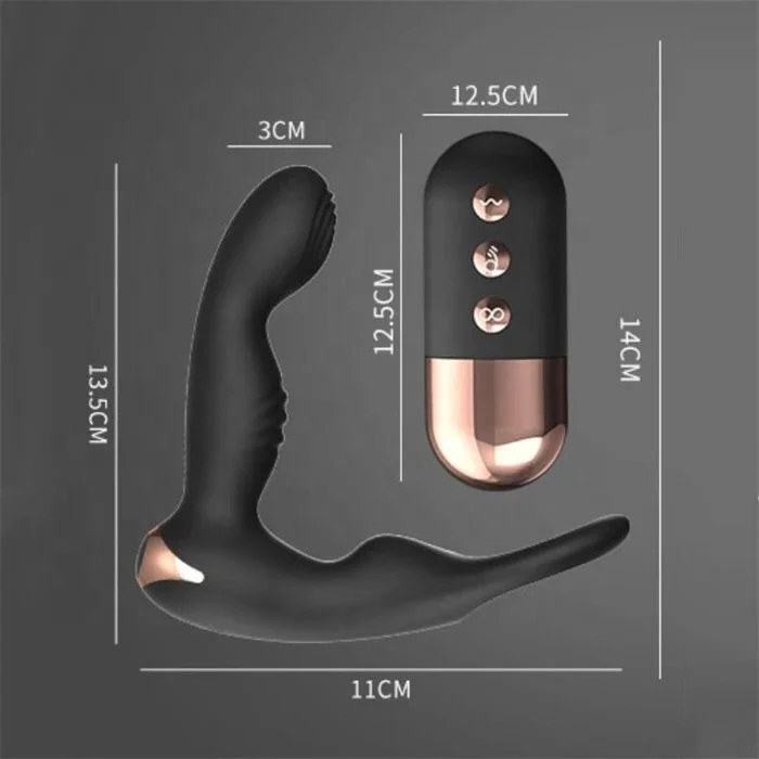 Wireless Remote Control 10-Frequency Anal Vibrator Silicone Butt Plug for Anal Sex Toys Enthusiasts