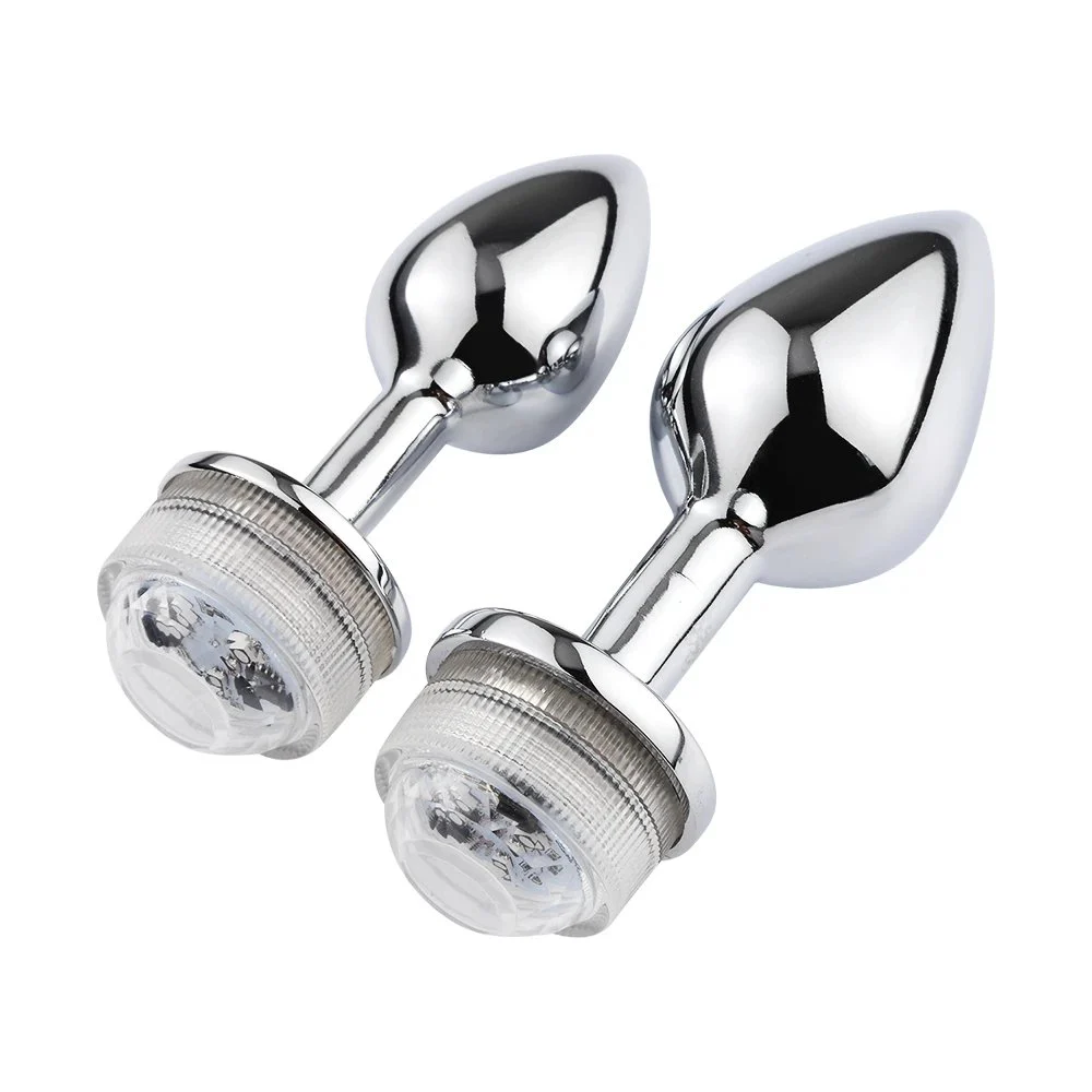 Wireless Remote Control G-Spot Anal Butt Plug Vibrator Stainless Steel Male Prostate Massager Anal Sex Toys